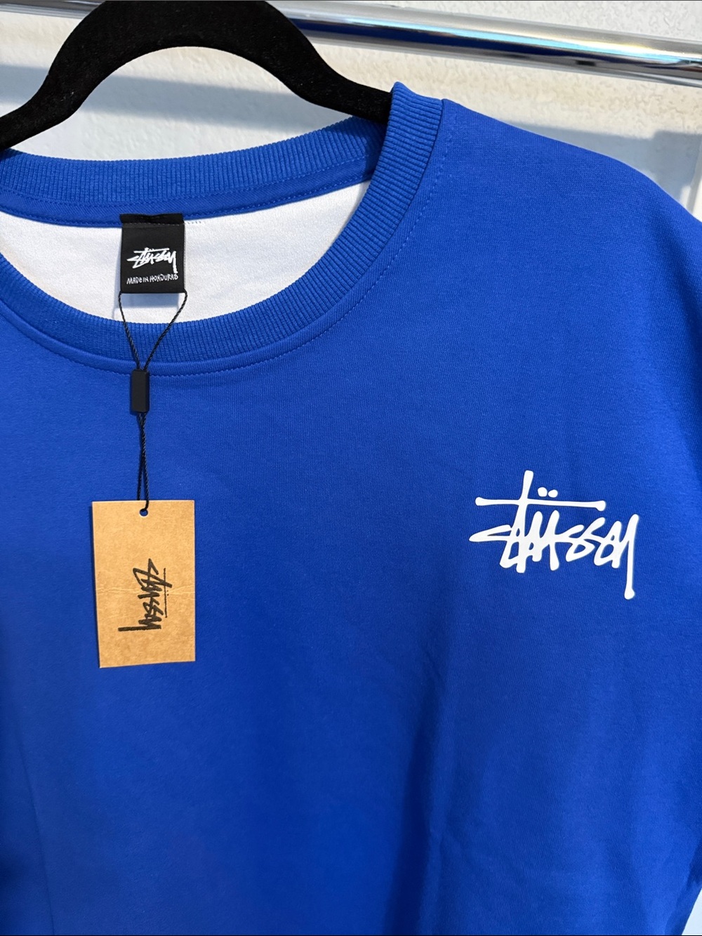 Men’s Royal Blue Crewneck Sweatshirt - Picture 3 of 3